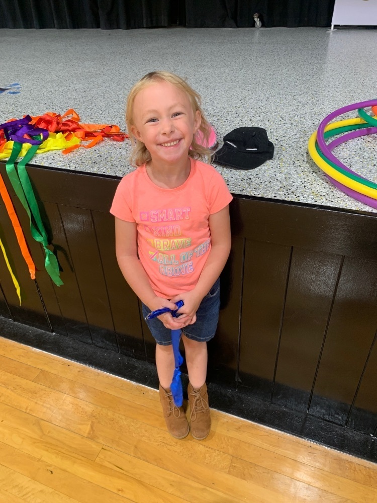 preschoolers having fun in PE!